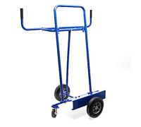 Chariot Porte-Panneaux 300 kg Max. 4 Roues Transport plaques Larges Planches manutention Atelier Bleu
