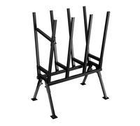 Wiltec Chevalet de sciage pliant porte bûche - 715 x 530 x 1040 mm - Capacité 400 kg - en Acier - Tréteau de tronçonnage pour Scie T