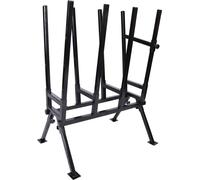 Wiltec Chevalet de sciage pliant porte bûche – 790 x 530 x 1040 mm – Capacité 400 kg – en Acier – Tréteau de tronçonnage pour Scie Tronçonneuse Bois de chauffage
