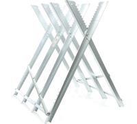 Chevalet de sciage pliable XPOtool - Acier galvanisé - 4 Support-bûches avec Denture 100kg Bois