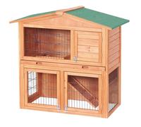 Wiltec Clapier - 871 x 547 x 1000 mm - 2 étages - Toit bitumé - en Boi