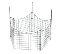 Wiltec Clôture de bassin Fil de fer ⌀ 2,5 mm Vert 7,5 kg Maille 65 x 65 mm Hauteur 52 cm Grillage de jardin Barrière extérieure Grillage métallique Délimitation protection Enfants Animaux Étang