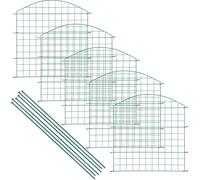 Wiltec Clôture de bassin Fil de fer ⌀ 2,5 mm Vert 8,2 kg Maille 65 x 65 mm Hauteur 78 cm Grillage de jardin Barrière extérieure Grillage métallique Délimitation protection Enfants Animaux