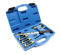 Wiltec Coffret de 8 pcs. de Compresseur de ressort de soupape - 465 x 350 x 265 mm - pour moteurs 8V 12V 16V - Kit d‘outils Démonte