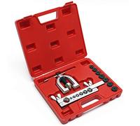 WilTec Coffret Outil sertissage de Tubes en Alu et Cuivre Dudgeonniere à Battre Les collets 45°& 7 Matrices