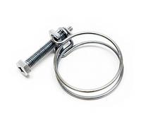 Wiltec Collier de serrage à double fil - en métal W1 - plage de serrage 31-35 mm - Largeur 2,2 mm M6x40 - Robuste - Serre-tube pour Tuyaux