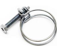 Wiltec Collier de serrage à double fil - en métal W1 - plage de serrage 31-35 mm - Largeur 2,2 mm M6x40 - Robuste - Serre-tube pour Tuyaux