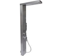 Wiltec Colonne de douche multifonctionnelle avec Jet pluie Acier fin Buses de massage & Pommeau Robinetterie Accessoire de douche réglage Confort Équipement Salle de bains