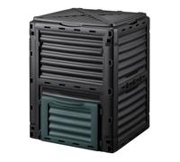 Wiltec Composteur de Jardin 300 l - 61 x 61 x 82 cm - en Plastique Robuste - Bac à Compost - Compostage Rapide Jardin privé - Horticulture Jardinage