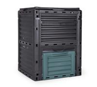 Wiltec Composteur jardin 300L 61x61x82cm Plastique Bac à compost Compostage