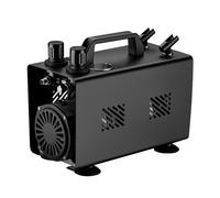 Wiltec Compresseur Airbrush AS18TA 1/6 PS, compresseur à air comprimé avec débit d'air de 20-23 l/min, pour pistolet aérographe avec 2 raccords, compresseur d'air avec manomètre pour aérographie