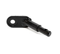 Wiltec Coupleur d’attelage pour remorque de vélo - 85 x 29 x 5 mm - Attache Inoxydable pour Chariot pour Chien - Connecteur Bicyclette en métal