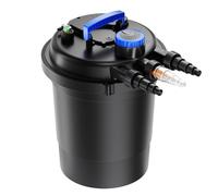 Wiltec CPF-250 Filtre de Bassin à Pression avec stérilisation UV - 420 x 420 x 500 mm - 11 W/étang 10000 l Max. / réservoir 25 l - Nettoyage Facile - Filtration Eau à Grand débit