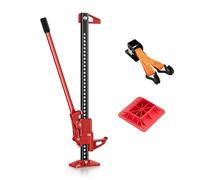 Wiltec cric agricole - Kit compact pour quad/remorque, cric jusqu'à 3000 kg avec cale et adaptateur de levage de roue