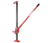 WilTec Cric Farm Jack, Charge Max. 3000 kg, Acier et Fer de Fonte, Hauteur de Levage 12,2-105 cm, Cric à crémaillère pour Dépannage Véhicule embourbé - Tout-Terrain 4x4 ATV