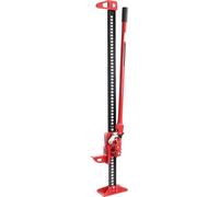 Wiltec Cric Farm Jack, Charge max. 3000 kg, Hauteur de levage 12,2-76 cm, Cric à crémaillère pour Dépannage Véhicule embourbé – Tout-terrain 4x4 ATV