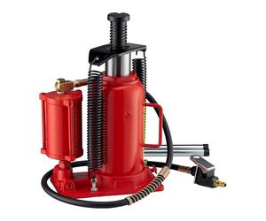 WilTec Cric hydraulique 20T Cric Bouteille Levage Automobile Pneumatique Atelier Manutention Auto Garage