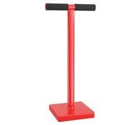 WilTec Dameuse de Sol - en Acier - 11,5 kg - Plaque carrée 20 x 20 cm - Poignée en T - Pilon Compacteur de Sol Dame de maçon pour Jardinage Compactage Horticulture