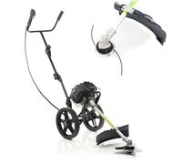 Wiltec Débroussailleuse à essence Roues 1,9kW Débroussailleuse Coupe-bordures