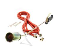 Wiltec Désherbeur thermique à gaz - 85 kW - longueur 85 cm - avec tuyau 5 m - Chalumeau à brûleur de désherbage pour destruction des mauvaises herbes - Outil de jardinage