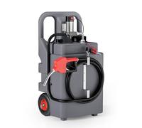 WilTec Distributeur de Diesel Nomade - 55 x 45 x 105 cm - 180 W - Capacité 120 l, débit 40 l/Min - Jerrycan de Carburant Portable - Station Service Mobile