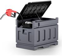 Wiltec Distributeur de diesel nomade – 90 x 55 x 62 cm – 180 W – Capacité 180 l, débit 40 l/min – Jerrycan de carburant portable – Station service mobile