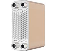 Wiltec Échangeur de chaleur thermique avec 60 plaques – 191 x 73 x 1534 mm – max. 130 kW – 1,08 l par passe – en Acier inoxydable – pour Eau Solaire