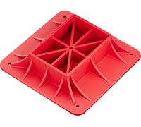 Wiltec Embase tout-terrain pour cric Hi-Lift – taille plaque intérieure 180 x 118 x 14 mm – dimensions extérieures 278 x 278 mm – PE-HD – Plaque de support anti-enlisement pour Cric de ferme Farm Jack