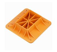 Wiltec Embase Tout-Terrain pour cric Hi-Lift - Taille Plaque intérieure 200 x 125 x 62 mm - Dimensions extérieures 290 x 290 mm - PP - Plaque de Support Anti-enlisement pour Cric de Ferme Farm Jack