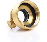 Wiltec Embout de tuyau en laiton avec griffes - 520 x 380 x 520 mm - Connecteur de raccord rapide - Filetage femelle DN38 (1 1/2") - pour Tuyau d’eau d’arrosage