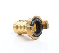 Wiltec Embout de tuyau en laiton avec griffes - 540 x 570 x 440 mm - Connecteur de raccord rapide - Filetage mâle DN25 (1") - pour Tuyau d’eau d’arrosage