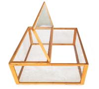 Wiltec Enclos Ouvert carré - 1000 x 1000 x 450 mm - en Bois - avec Couvercle de Protection - Maisonnette Cabane Clapier pour Petits Animaux Lapins Rongeur