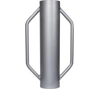 Wiltec Enfonce pieux manuel – Ø 14 cm – 13,5 kg – en Acier – avec Poignées – Pilon à poteau, Cloche enfonce piquet pour la Construction de Clôture & le Compactage de sol