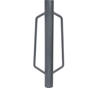 Wiltec Enfonce pieux manuel – Ø 76 mm – 8 kg env. – en Acier – avec Poignées – Pilon à poteau, Cloche enfonce piquet pour la Construction de Clôture & le Compactage de sol