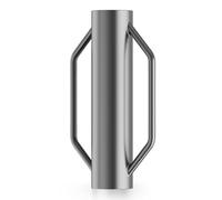 Wiltec Enfonce pieux manuel - Ø 14 cm - 13,5 kg - en Acier - avec Poignées - Pilon à poteau, Cloche enfonce piquet pour la Construction de Clôture & le Compactage de sol