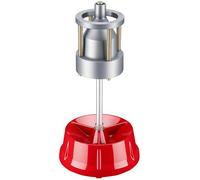 WilTec Équilibreuse de Roues Manuelle Portable - Hauteur de 57,5 cm, Diamètre de 29 cm - pour Moyeux de 3,8 à 10,2 cm - Balanceur de Roue Automobile Robuste