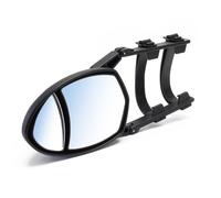 Wiltec Extension de Rétroviseur de caravane double miroir - plat 144 x 110 mm et convexe 105 x 70 mm - Adaptation universelle - Visi