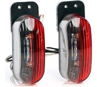 Wiltec Feux de position – 2x 6 LED 12 V – 117 x 43 x 46 mm – Feux d’encombrement Gabarit – Éclairage routier pour Remorque Camping car Tracteur