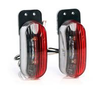 Wiltec Feux de position - 2x 6 LED 12 V - 117 x 43 x 46 mm - Feux d’encombrement Gabarit - Éclairage routier pour Remorque Camping c