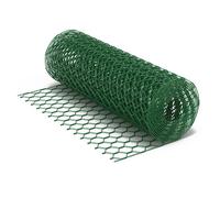 Wiltec Fil de grillage Vert à mailles alvéolaires 25 x 25 mm - 10 m x 120 cm - en Acier galvanisé revêtus par PVC - Rouleau Clôture pour Volière Clapier Jardin Sylviculture Agriculture