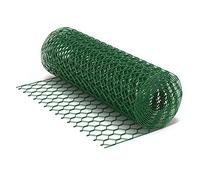 Wiltec Fil de grillage Vert à mailles alvéolaires 25 x 25 mm - 25 m x 90 cm - en Acier galvanisé revêtus par PVC - Rouleau Clôture pour Volière Clapier Jardin Sylviculture Agriculture