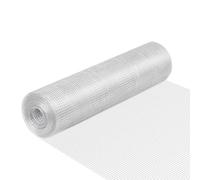 Wiltec Fil de volière 0,5 x 10 m, grillage à mailles carrées de 6,3 mm, grillage à lapins en acier galvanisé, fil résistant aux intempéries pour enclos