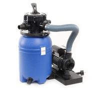 Wiltec Filtre à sable 180W 14l Cuve de filtration Pompe Piscine 9000l/h