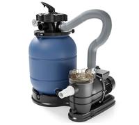 Wiltec Filtre à sable et particules - 260 W - capacité 21,5 kg - 6000 l/h - avec Vanne 5 positions - Système de filtration avec Pomp