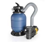 Wiltec Filtre à sable et particules HZS-200 - 220 W - capacité 21,5 kg - avec Vanne 5 positions - Système de filtration avec Pompe d