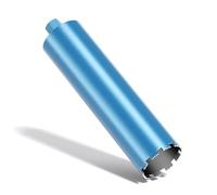 Wiltec Foret diamant pour Carotteuse Ø 127 mm - Rendement moyen - 1¼ UNC - Longueur 450 mm - Métal fritté - Forage à humide - Chantier Carrelage Béton - Trépan Couronne Diamant