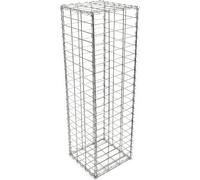 Wiltec Gabion – 100 x 30 x 30 cm – Largeur maille 5 x 10 cm – Mur Paroi en pierre, Bordure de jardin, Espalier à Grillage métallique, Clôture, Panier – pour Jardinage, Paysagisme