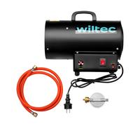 Wiltec Générateur chaleur gaz 15kW Moteur 30W Débit 320 m³/h GPL Canon air chaud