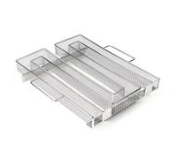 Wiltec Générateur de fumée froide 22,5x22,5x5cm Serpentin Fumoir Fumaison Acier fin Accessoires BBQ Smoker Viande Légumes Poisson Saumon