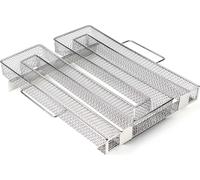 Wiltec Générateur de fumée froide 22,5x22,5x5cm Serpentin Fumoir Fumaison Acier fin Accessoires BBQ Smoker Viande Légumes Poisson Saumon